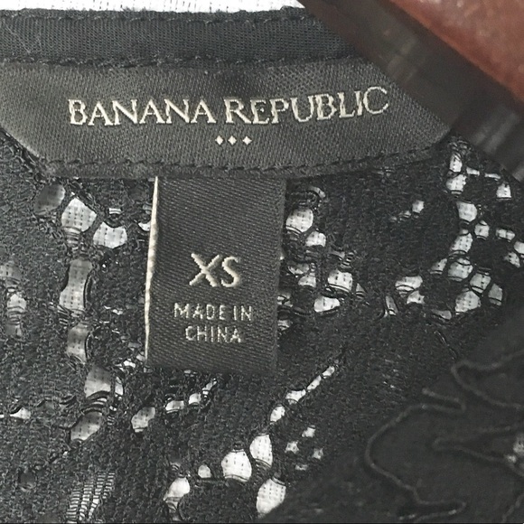 Banana Republic• Lace shell flounce bell sleeve cuff blouse extra small - Picture 3 of 8